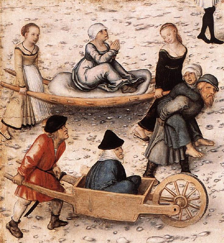 CRANACH, Lucas the Elder The Fountain of Youth (detail) sd